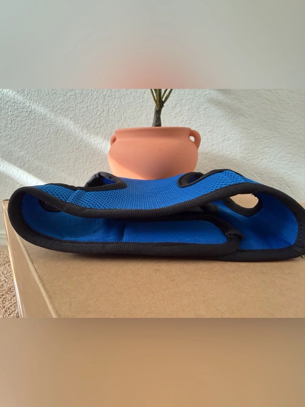 The Dog Walker Company Blue Mesh Step-In Dog Harness Size Medium Reflective